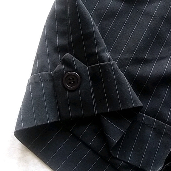 Spring Street Black and white striped shorts. - Picture 4 of 5